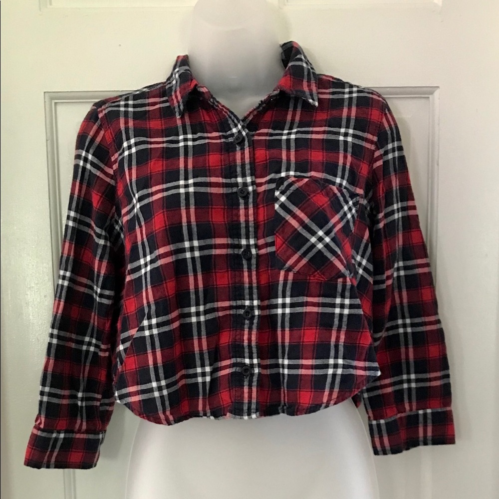 FOREVER 21 Cropped Flannel